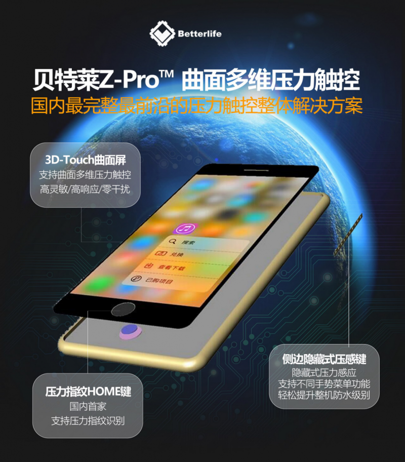 厲害了WORD貝特萊，國內首款 Z-Pro™ 曲面多維壓力觸控震撼發(fā)布！