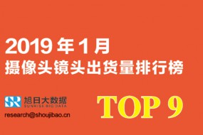 2019年1月攝像頭鏡頭出貨量排行榜