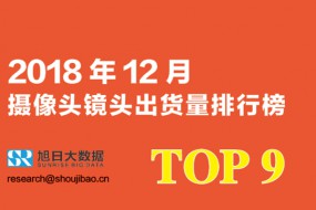 2018年12月攝像頭鏡頭出貨量排行榜