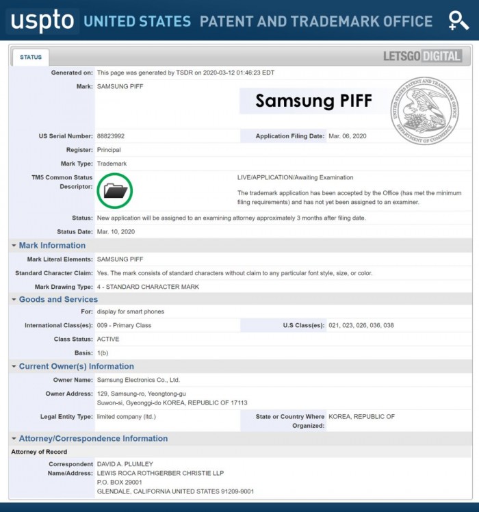 三星手機屏幕即將邁入新時(shí)代？商標Samsung PIFF獲批